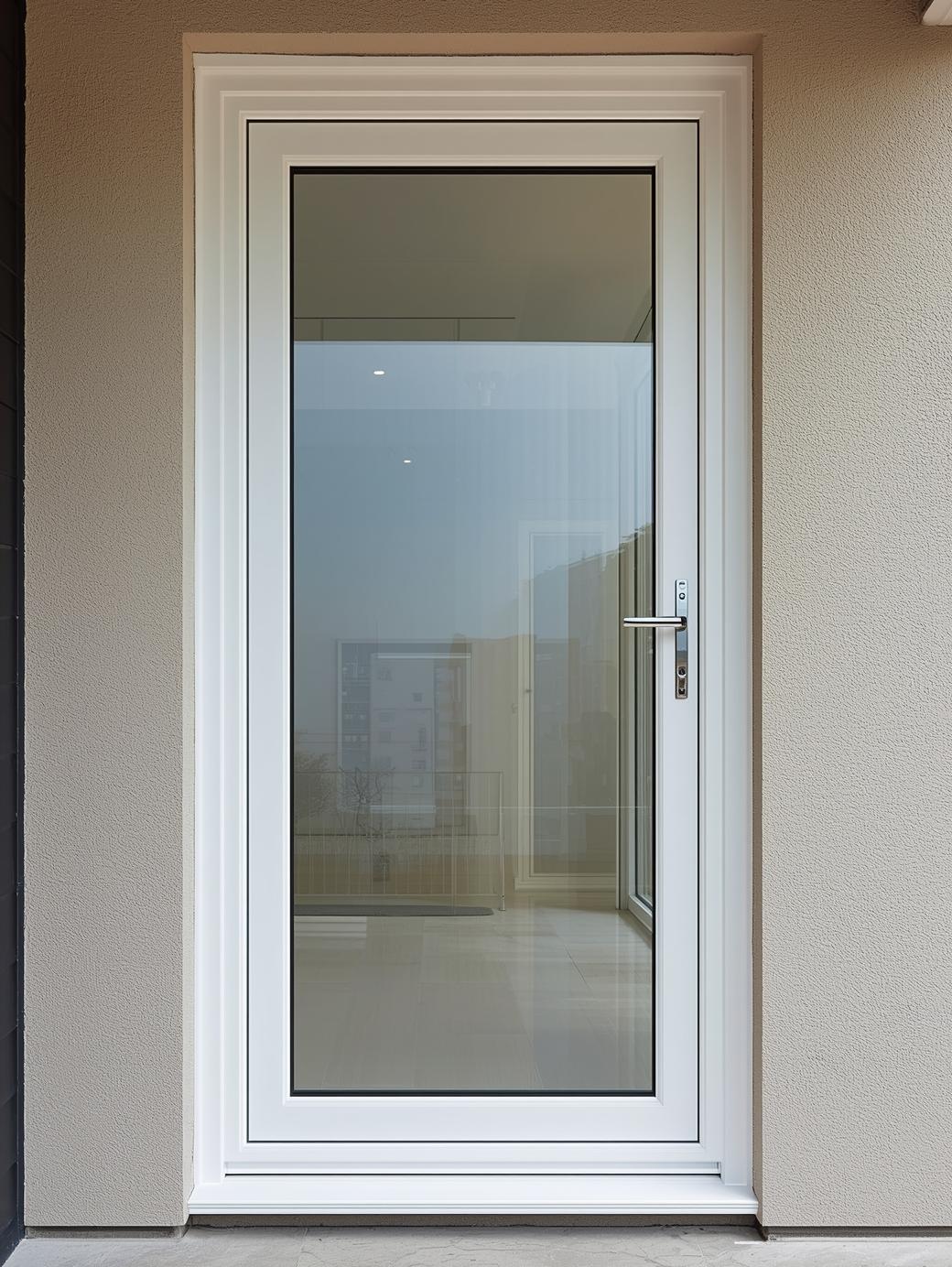 full Picture of UPVC Door with glass