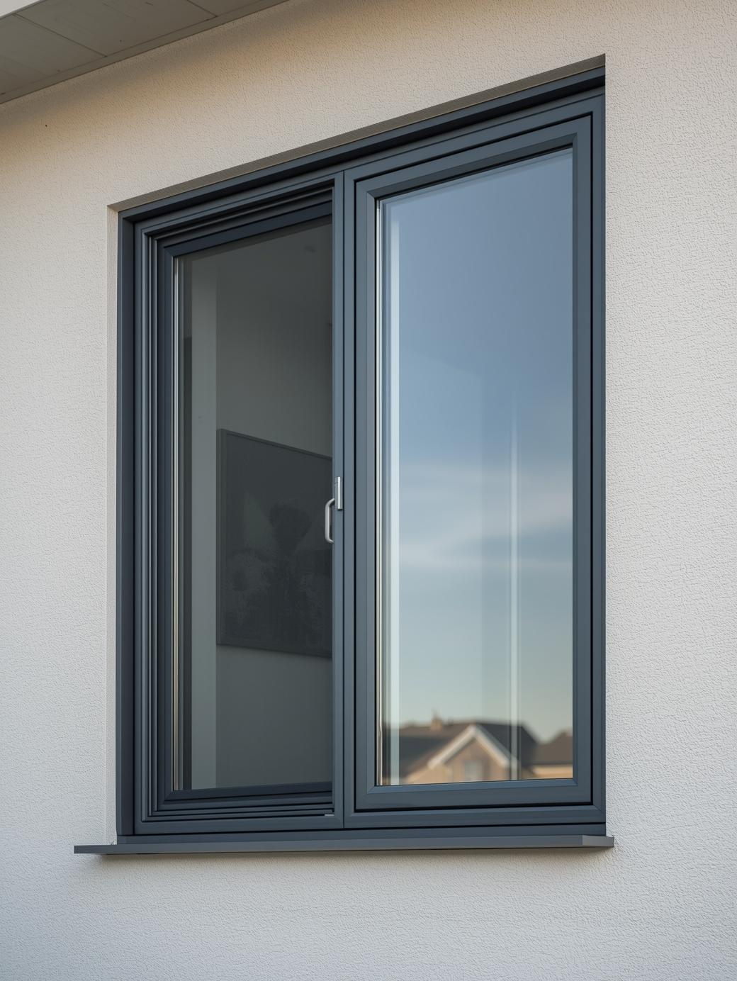 full image of aluminium window of house