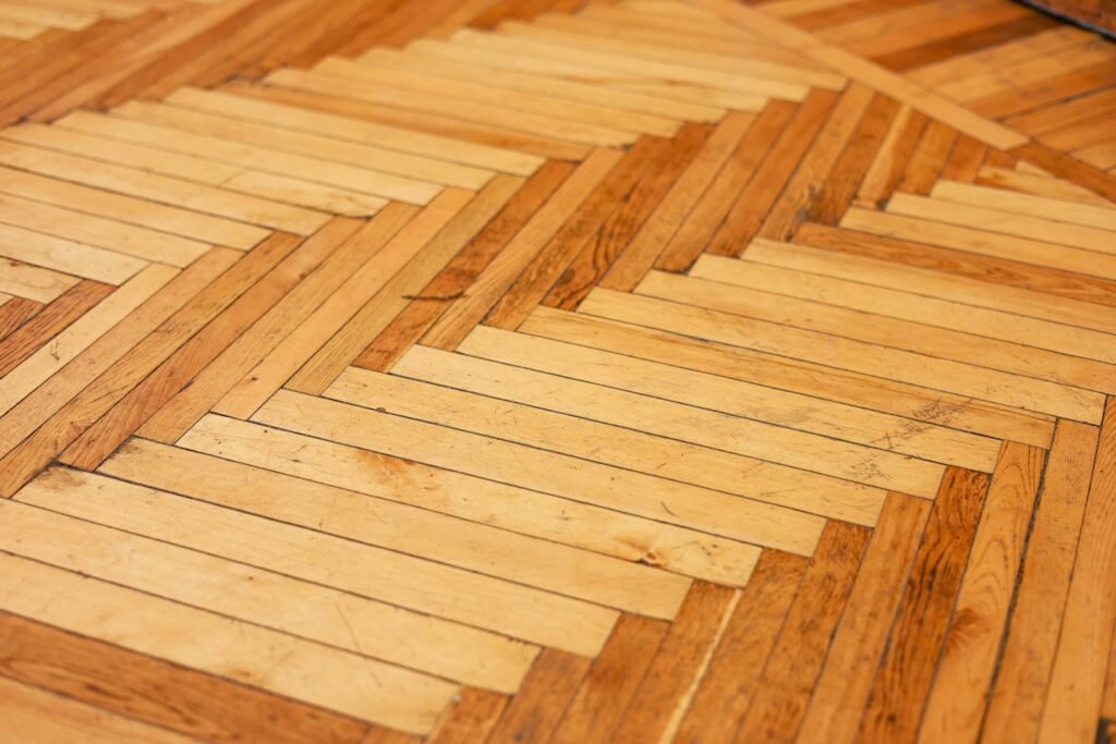 Wooden parquet flooring