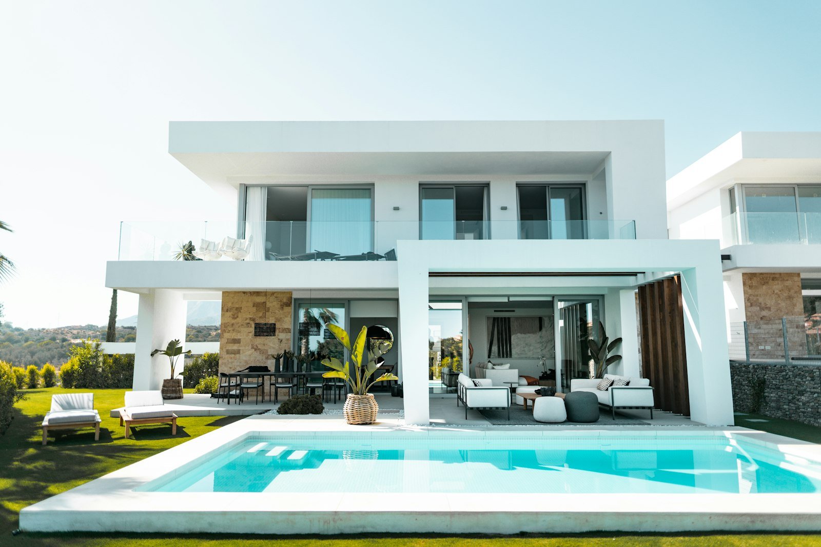 Modern villa exterior