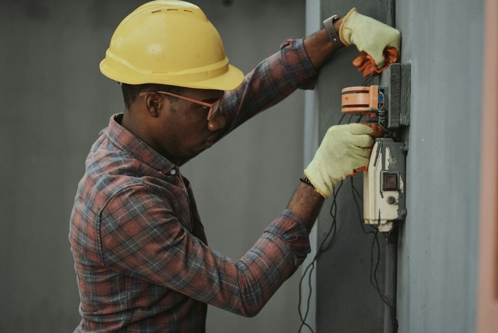 Maintenance technician at work